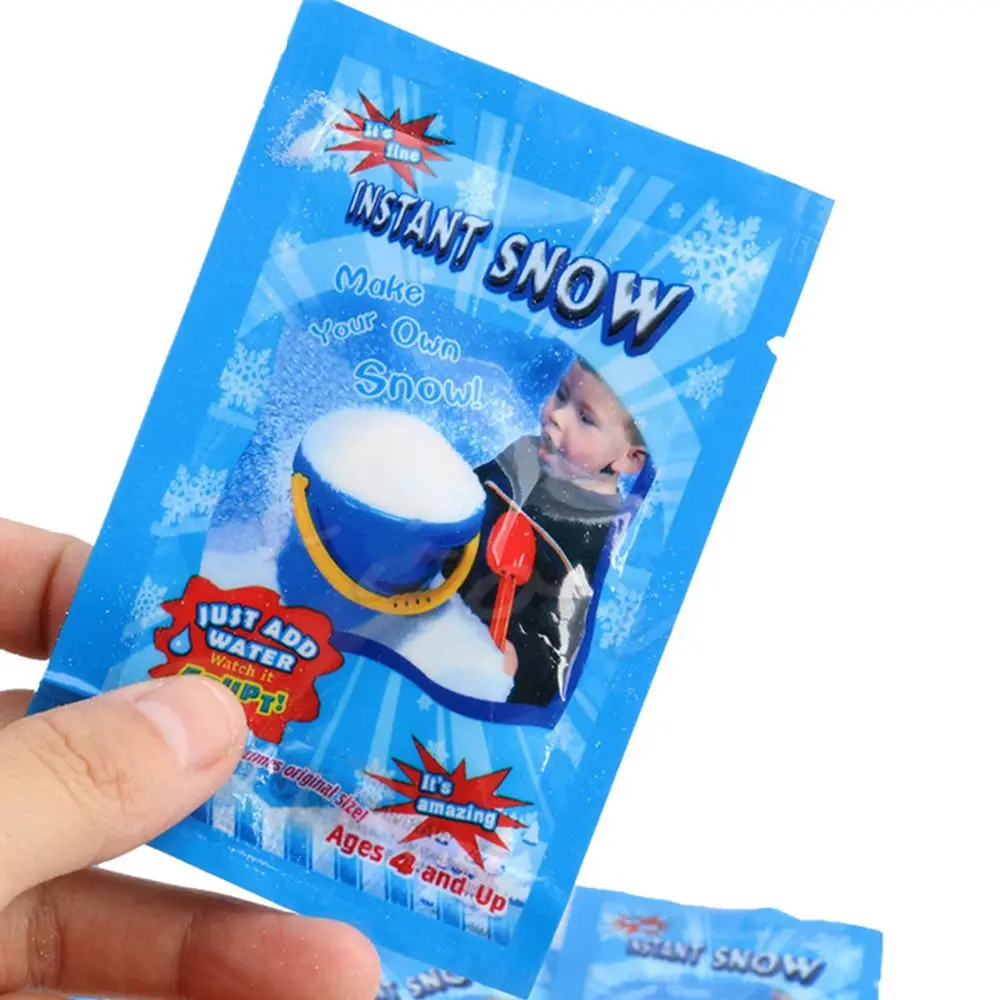 1 упаковка искусственный снег Снежный порошок быстрого приготовления пушистые снежинки Детская комната украшения Замороженные вечерние Волшебные рождественские украшения