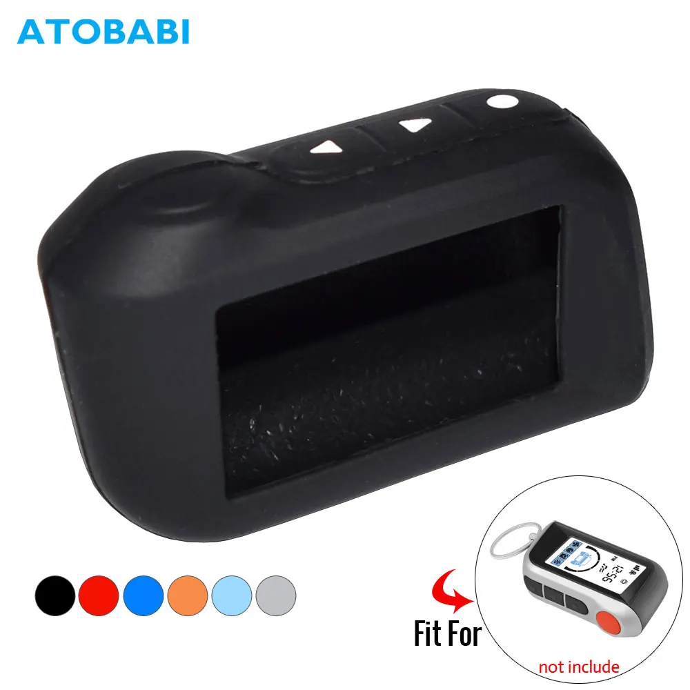 ATOBABI Silicone Key Case For StarLine A39 A96 A93 A36 A63 2-Way Car Alarm System LCD Silica Gel Remote Control Keychain Cover