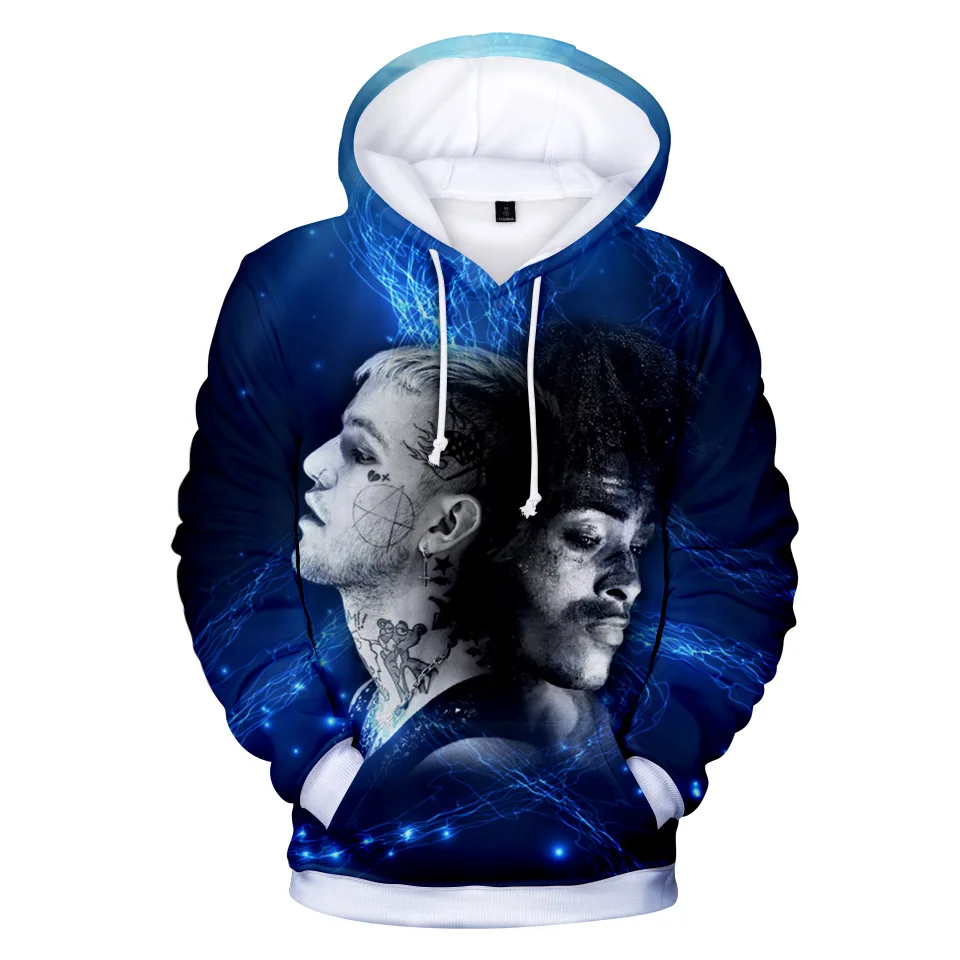 

2020 New Casual Lil Peep And XXXTentacion Printing 3D Plus Hooded Hoodie Teens Couple Keep Warm Men Sweatshirt Clothes Plus Size