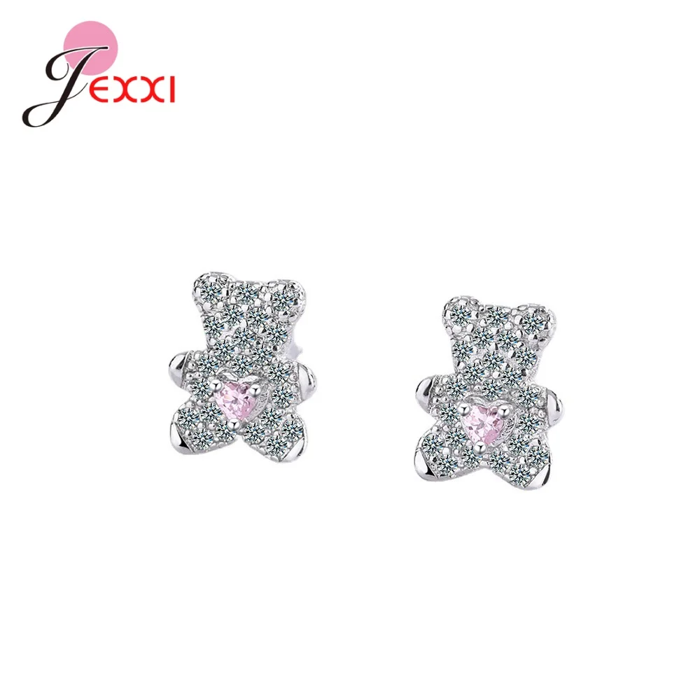 Женские серьги-гвоздики из серебра 925 пробы