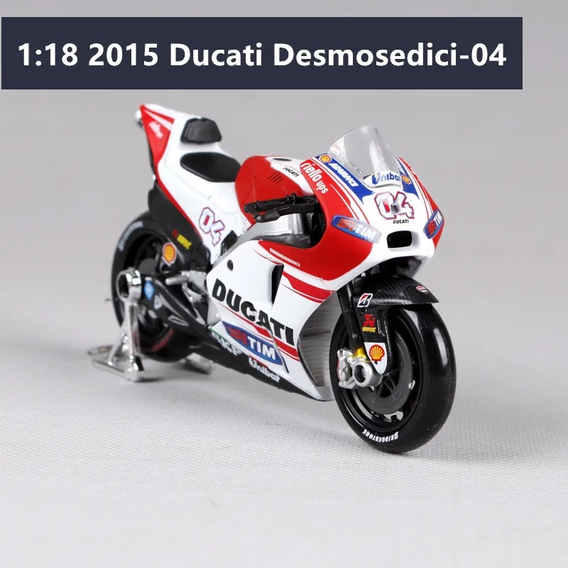 Maisto 1:18 Ducati GP2018 Чемпионат гонки Silvardo авторизованный моделирование сплава модель мотоцикла игрушечный автомобиль - Цвет: 2015-04