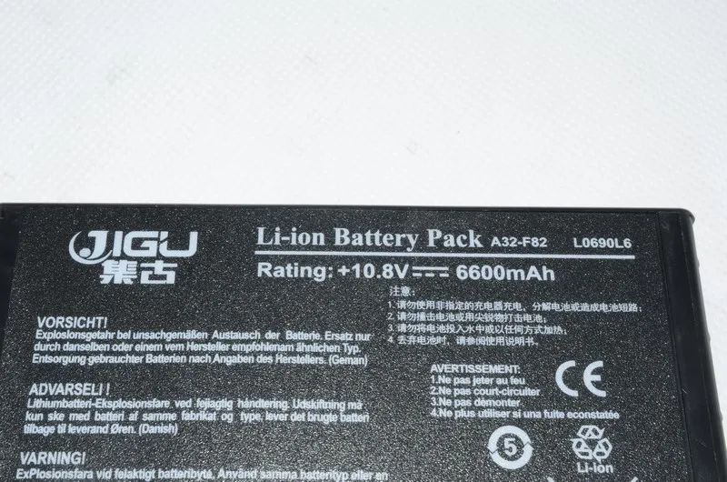 Jigu Аккумулятор для ноутбука Asus A32-F82 A32-F52 A32 F82 F52 K50ij K50 K51 K50ab K40in K50id K50ij N82 K40 K42 K42j K50in K60 K61 K70