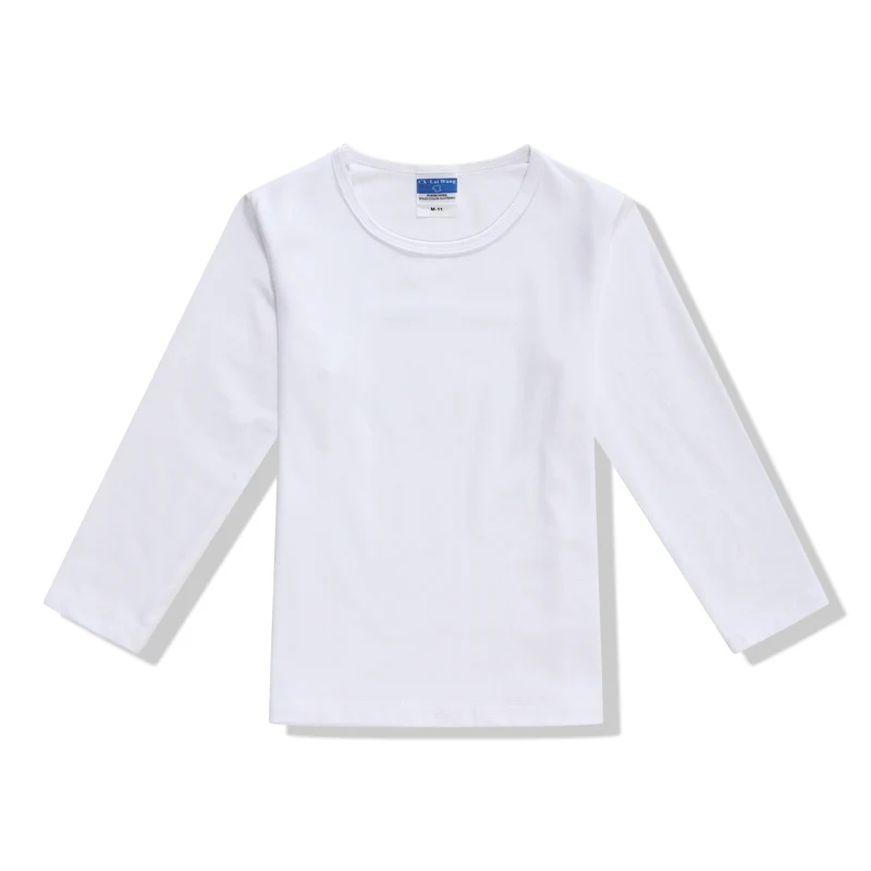 Camiseta negra de manga larga para niños y niñas, ropa blanca y negra para niños de 2, 3, 4, 6, 8 y 10 años, KT-1583 - AliExpress