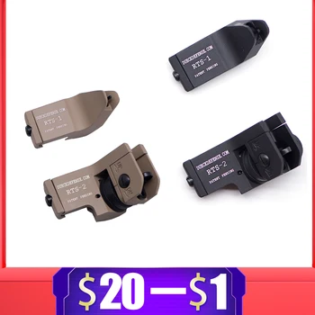 

45 Degrees Rapid Transition Sights Set for RTS-1 RTS-2 T6 Aluminum CNC for Airsoft M4 M16 Gel Blaster AR15 Paintball Accessories