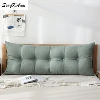 SongKaum washable long bedside pillow made 100% cotton with soft filling
