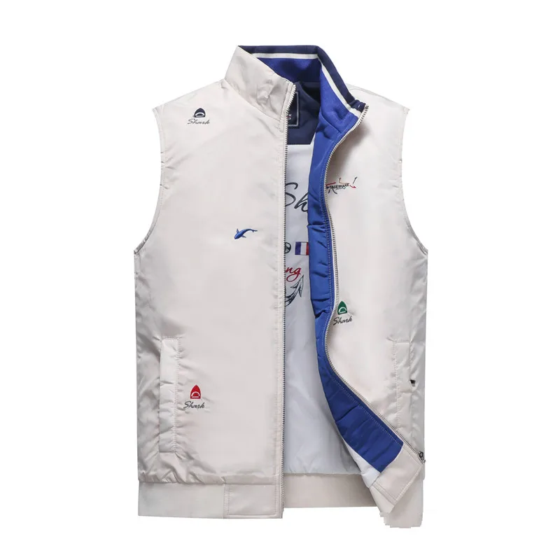 Модный брендовый мужской жилет colete masculino inverno, повседневный жилет с вышитым буквами и стоячим воротником, куртка без рукавов