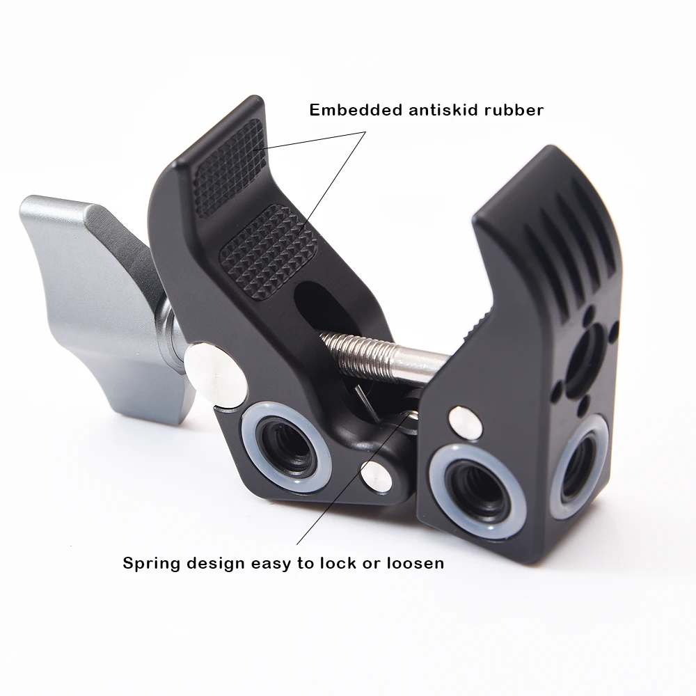 Super-Clamp-Crab-Pliers-Clip-for-DSLR-Cameras-Gimbal-Magic-Arm-Umbrellas-Cross-Bars-Music-Stand (2)