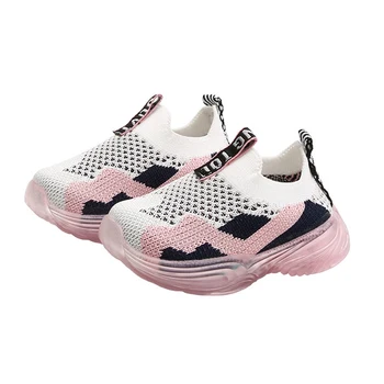 

Baby Shoes Boys Girls Breathable Anti-Slip Patchwork Color Shoes Sneakers Toddler Soft Soled First Walkers