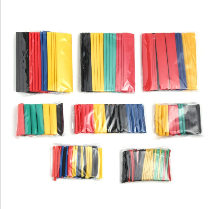 

164pcs Set Polyolefin Shrinking Assorted Heat Shrink Tube Wire Cable Insulated Sleeving Tubing Set CLH@8