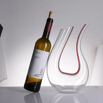 

New Big Decanter Handmade Crystal Red Wine Brandy Champagne Glasses Decanter Bottle Jug Pourer Aerator for Family Bar