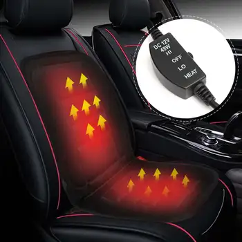 

48W 12V Car Electric Heated Front Seat Cushion Cover Winter Warm Comfort Fast Heating Seat Pad Thermal Cushion Mat