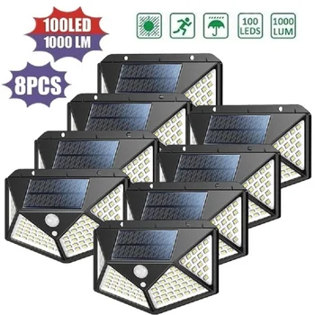 

LED Solar Light Outdoor Solar Lamp With PIR Motion Sensor Solar Powered Waterproof Wall Light For Garden Yard Path Decoration