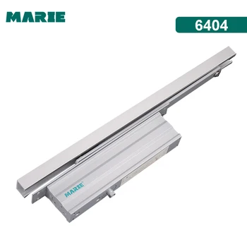 

Marie Aluminum Alloy Door Closer Hydraulic Concealed Automatic Sliding Rail Positioning Door Closer Doublestage Speed Regulation