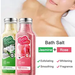 1 комплект = 2 шт цветочный аромат роза и Жасмин пилинг для тела Скраб лепестки соли для ванны отбеливающая ванночка для спа