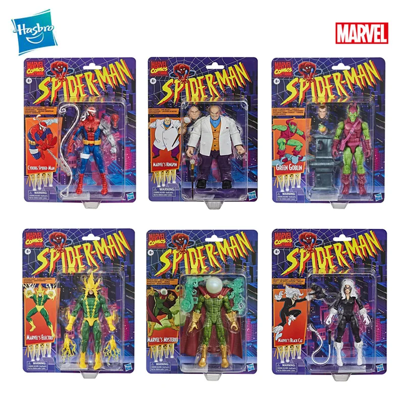 Фигурка героя Hasbro легенды Marvel Человек-паук Зеленый Гоблин электродьявол