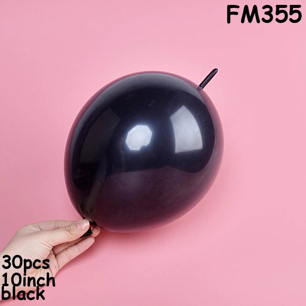 FM355 10/30 шт творческие 10 дюймов латексные воздушные шары с толстой нитью хвосты воздушные шары Сделай Сам СЕТЬ ГИРЛЯНДА ссылка одежда для свадьбы, дня рождения фон Настенный декор - Цвет: FM355