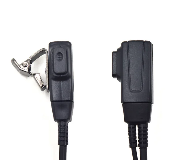 HELETUL (2Packs Clear Acoustic Tube Earpiece For Midland Walkie Talkies GMRS/FRS Radios, With Mic Security Headsets Ear Piece For GXT1000VP4 LXT500VP3 GXT1050VP4 GXT1000XB