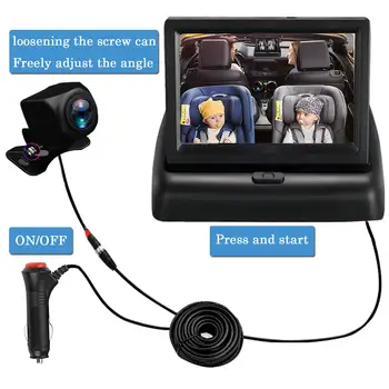 

Hot Sales Car Mounted Indoor Infant Monitor Display for Baby Mirror170 ° Webcam