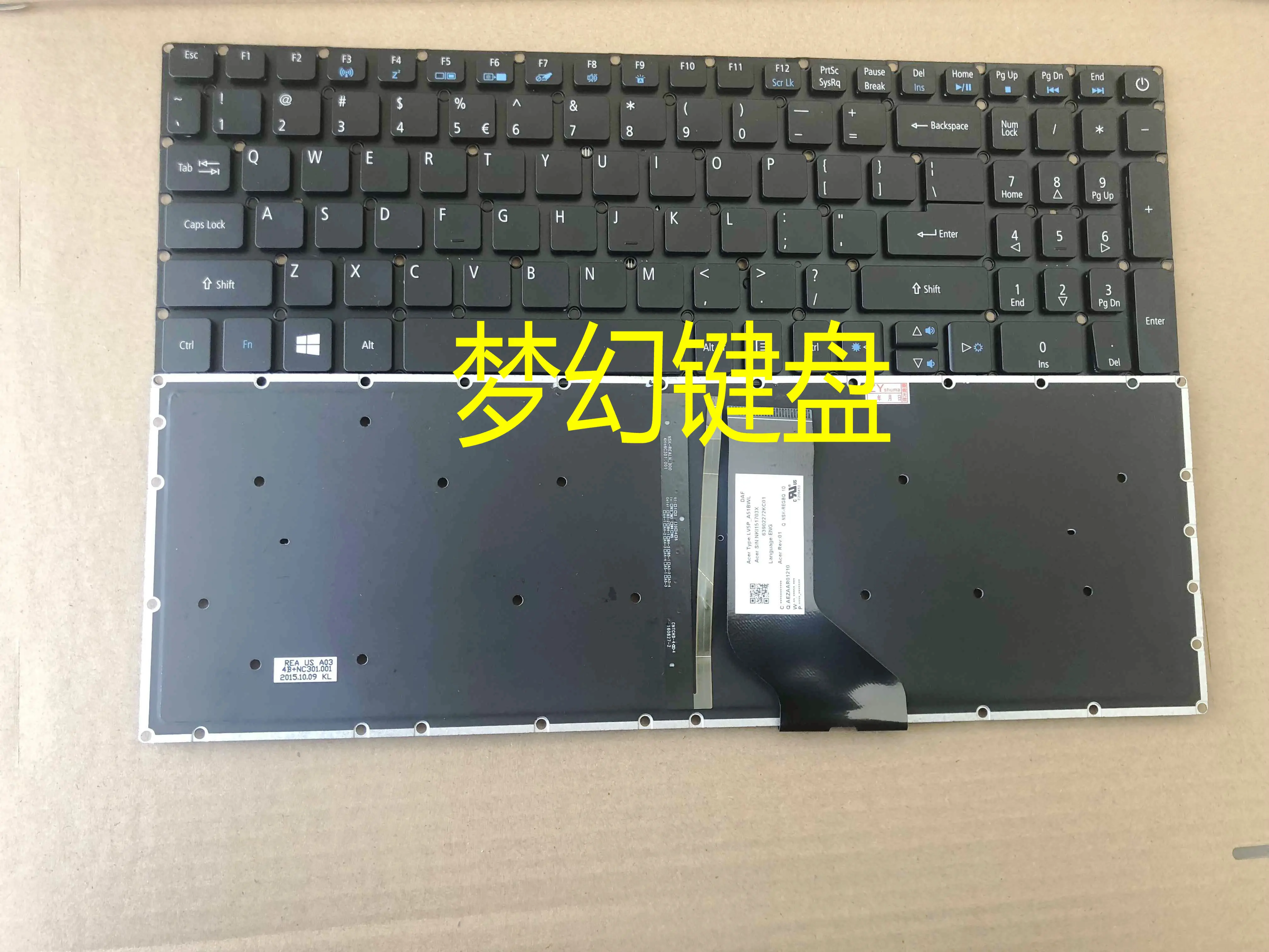 Новая клавиатура США для acer Aspire VN7-572 VN7-572G VN7-572TG VN7-592G VN7-592 VN7-792G Английский со светодиодной подсветкой/без подсветка - Цвет: Backlit