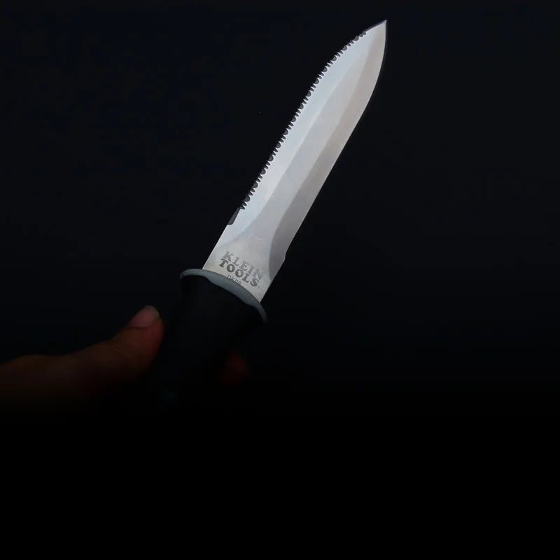 Mengoing профессиональный подводный дайвинг спасательный нож 5Cr15Mov назад зубы Фиксированное Лезвие Нож Инструменты