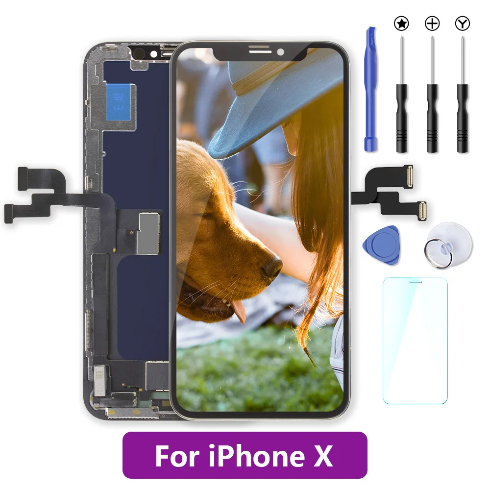 AAAAA белый/черный ЖК-дисплей для iPhone 7 6s Plus ЖК-дисплей для iPhone 5S, se 7plus мобильный телефон сенсорный экран дигитайзер Замена