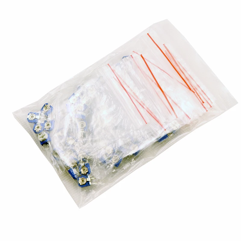 65pcs  RM063 vertical blue white adjustable resistor kit 100 ohm -1M ohm 13 kinds * 5 PCS=65PCS