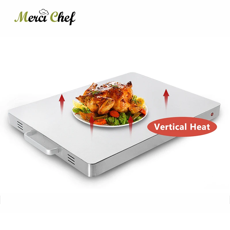 

ITOP Electric 400W Food Heating Plate Warming Tray Stainless Steel Surface Commercial Buffet Food Warm Plate Machine 220V CE