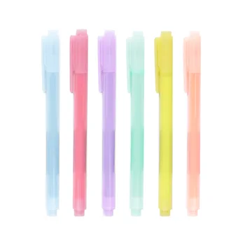 

6 set/Lot Simple Color brush Highlighter marker Pens for Drawing Highlighting Spot Liner Art supplies Office School A6055