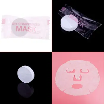 

500Pcs Candy Type DIY Compressed Facial Mask Disposable Capsules Dry Sheet Paper