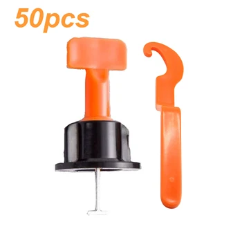 

50pcs/set Flooring Wall Locator Wedges Spacers DIY Home Tool Positioning Construction Reusable Tile Leveler Leveling System