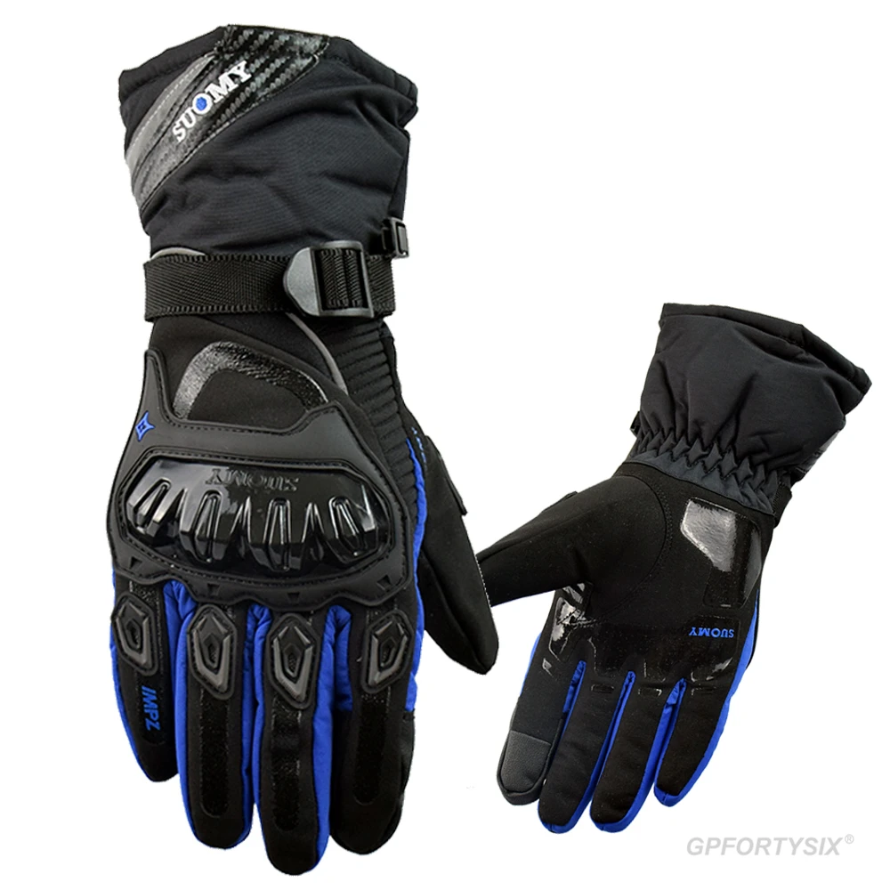 SUOMY-Guantes de 100% para motocicleta, resistentes al agua, cálidos, para invierno, con pantalla táctil