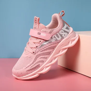 

ZE4-4 Girls Sneakers Children Casual Shoes For Kids Sneakers Breathable Mesh Running Footwear Trainers tenis infantil menina