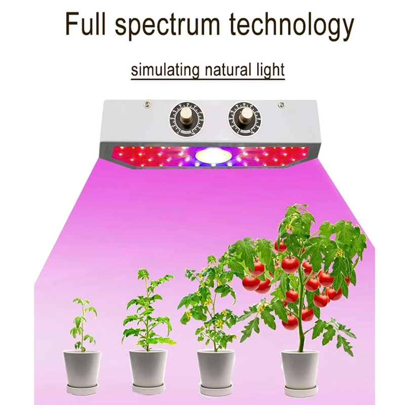 

Full-Spectrum LED Growth Lamp 1000W Suitable for Indoor Flowers and Seedlings Hydroponic Greenhouse Suitable Plant Lamp EU Plug