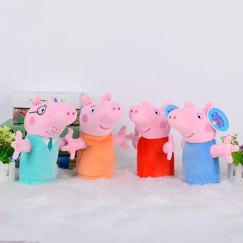 Оригинальная ручная кукольная кукла Peppa, Свинка Джордж, семья, свинья, животные, пальчиковые игрушки, набор, подарок на день рождения для девочек, детей