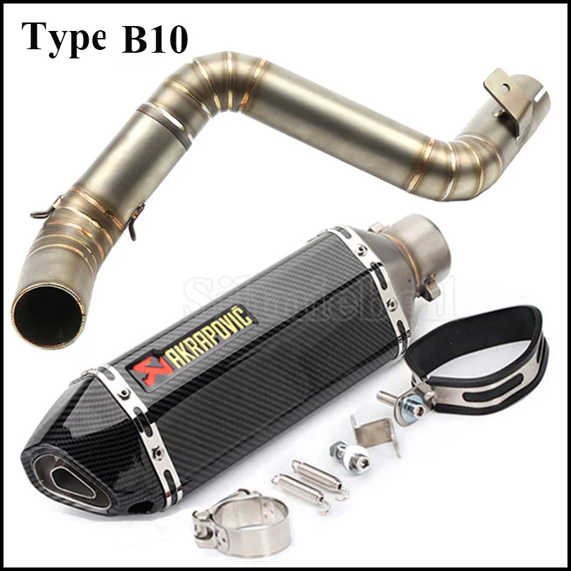 DUKE125 DUKE200 DUKE250 DUKE390 RC390 akrapovic выхлопная труба для мотоцикла без шнуровки полная система для KTM DUKE 125 200 250 390 - Цвет: Type B10