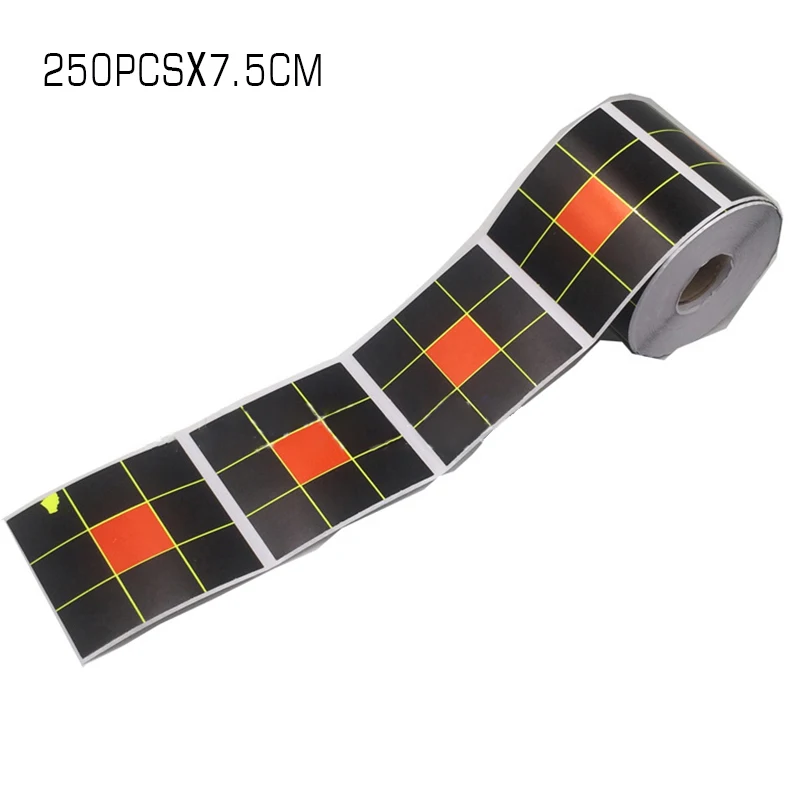 

250pcs 7.5CM Nine Square Grid Splash Firing Practice Target Paper Sticker shooting training