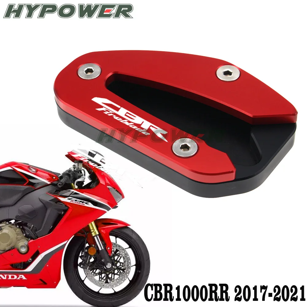 

For HONDA CBR1000RR SP1 CBR 1000RR CBR 1000 RR 2017-2021 2019 Motorcycle CNC Kickstand Foot Side Stand Extension Pad Support