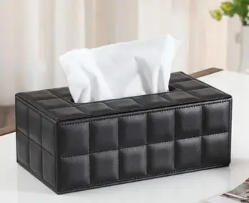 

Car Tissue Box PU Leather Armrest Type Tissue Boxes Napkin Holder Auto Interior Accessories Fit For BMW Toyota Honda Mazda