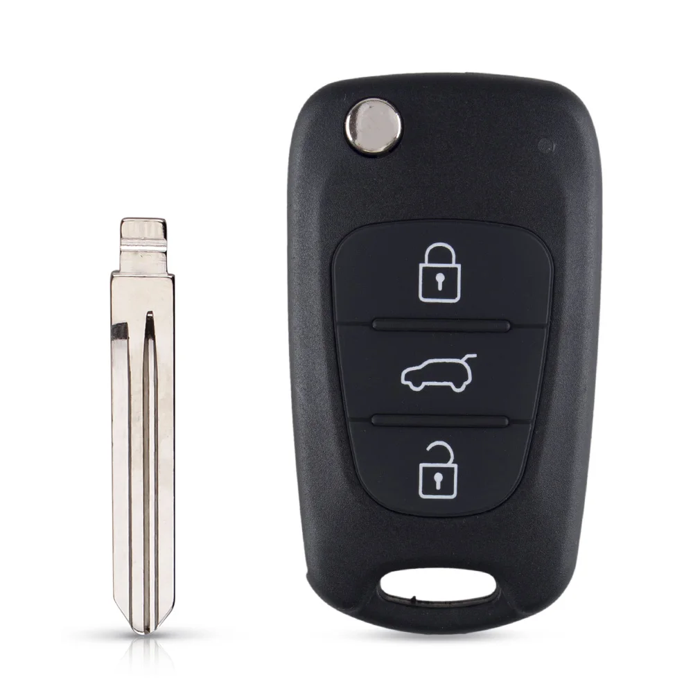 Model 2 KEYYOU 3 кнопки дистанционного управления авто ключ оболочки для hyundai I20 I30 IX35 I35 акцент Solaris Elantra santa fe для Kia cerato ceed - Цвет: Model 2