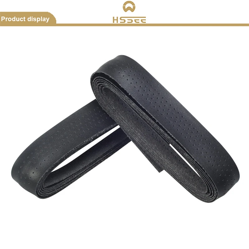 HSSEE Microfiber Reinforced Leather Handlebar Strap Retro Handlebar Strap Racket Strap Easy to Clean Bicycle Accessories