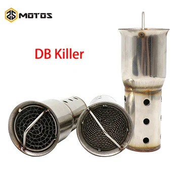 

ZS MOTOS Universal 51mm 60mm Motorcycle Exhaust Muffler Racing Street Bike Scooter Adjustable Silencer DB Killer Silencer