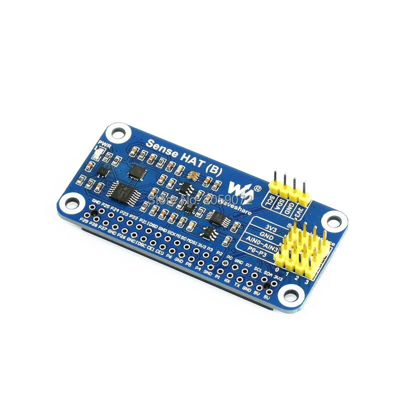Raspberry Pi датчики шляпа гироскоп, акселерометр, магнитометр, барометр, температура и влажность AD в одном