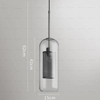 A 15CM silvery Современный стеклянный подвесной светильник скандинавский роскошный подвесной светильник для гостиной Лофт промышленный подвесной светильник Декор кухня блеск светильник - Цвет корпуса: A 15CM silvery