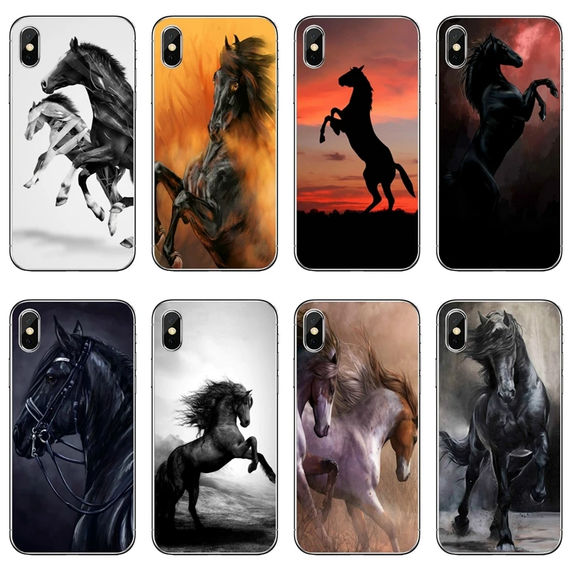 Чехол для телефона с изображением Бегущих Лошадей животных мягкий чехол Huawei P20 P30