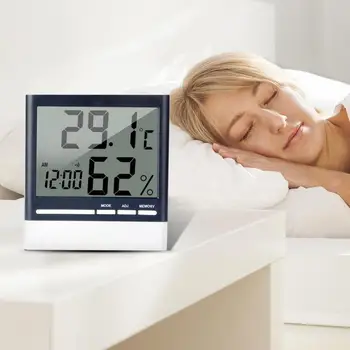 

Large Screen Electronic Humidity Counting Digital Temperature Measure Instrument Celsius and Fahrenheit Switching Display