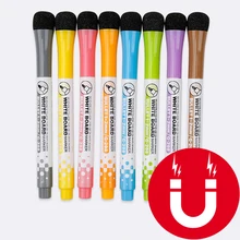 Markers Erasable Whiteboard-Pens Classroom-Supplies Drawing-Pen Magnetic School Dry 1set