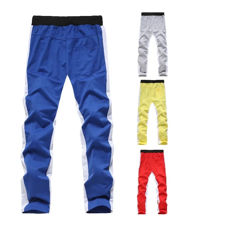 

2019 Spring And Autumn New Style Hot Selling Europe And America Men's Slim Fit Cool Contrast Color Joint Casual Gymnastic Pants