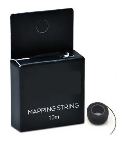 10 boxes black Картографическая пре-чернильная струна для микроблейдинга eyebow Make Up dying Liners Thread Semi Permanent позиционирование бровей измерительный инструмент - Color: 10 boxes black