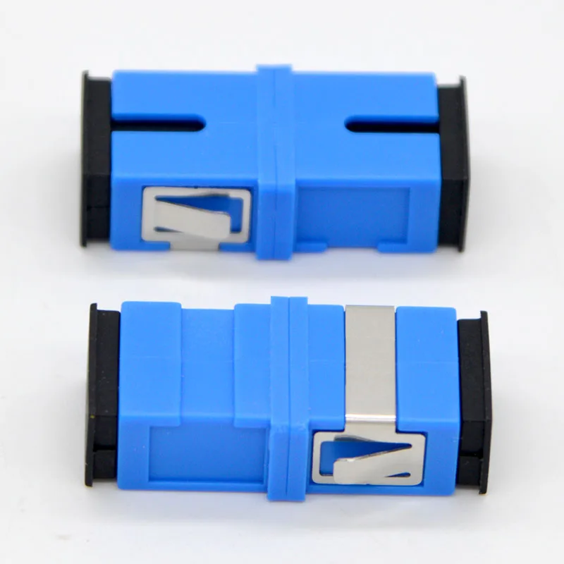 400pcs New Optical Fiber Adapter Connector No Ear SC/UPC Flange Coupler Simplex SC-SC Special Wholesale Free Shipping To Brazil