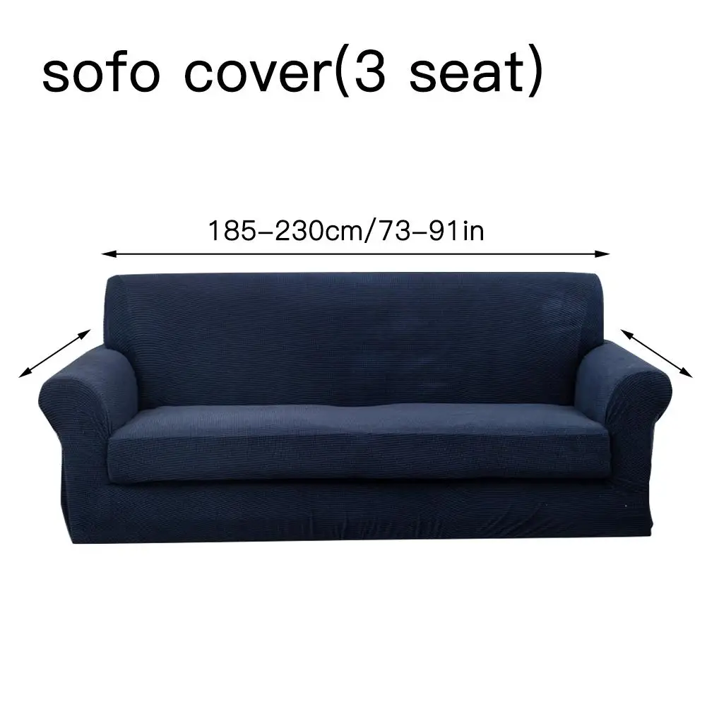 Черный эластичный Водонепроницаемый чехол для дивана, хлопок, все включено, стрейч чехол, Мягкий тканевый чехол для дивана, чехол для дивана, для гостиной - Цвет: C